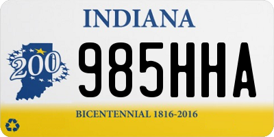 IN license plate 985HHA