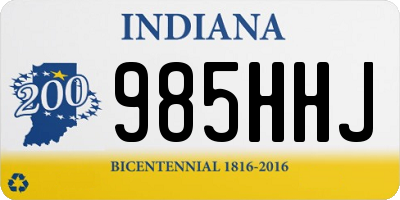 IN license plate 985HHJ