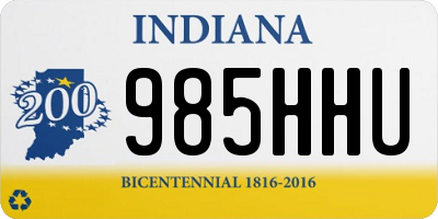 IN license plate 985HHU