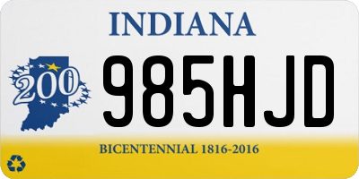 IN license plate 985HJD