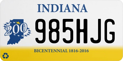 IN license plate 985HJG