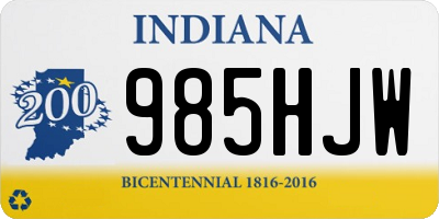 IN license plate 985HJW