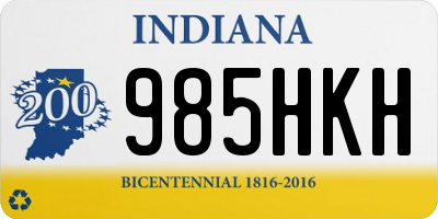 IN license plate 985HKH