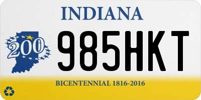 IN license plate 985HKT