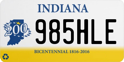 IN license plate 985HLE