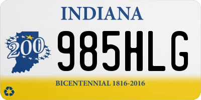 IN license plate 985HLG