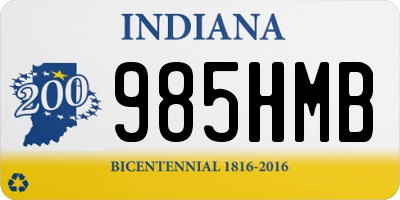 IN license plate 985HMB