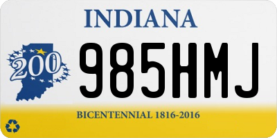 IN license plate 985HMJ