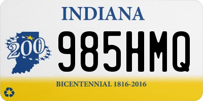 IN license plate 985HMQ