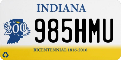 IN license plate 985HMU