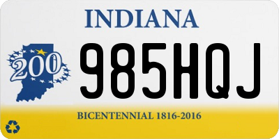 IN license plate 985HQJ