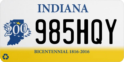 IN license plate 985HQY