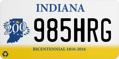 IN license plate 985HRG