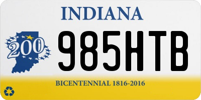 IN license plate 985HTB