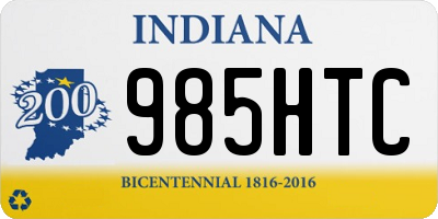 IN license plate 985HTC