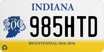 IN license plate 985HTD