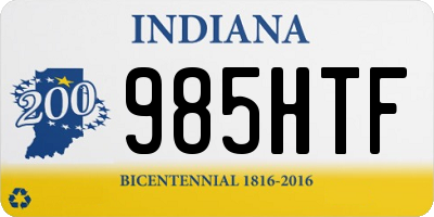 IN license plate 985HTF