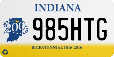 IN license plate 985HTG