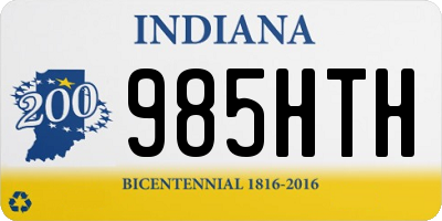 IN license plate 985HTH