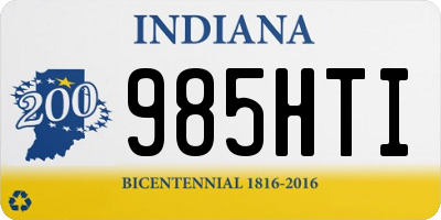 IN license plate 985HTI