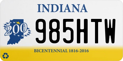 IN license plate 985HTW