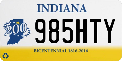 IN license plate 985HTY