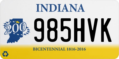 IN license plate 985HVK