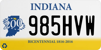 IN license plate 985HVW