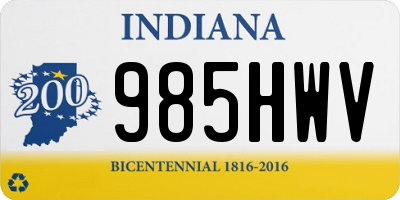 IN license plate 985HWV
