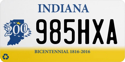 IN license plate 985HXA