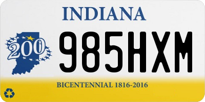 IN license plate 985HXM