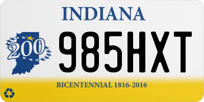 IN license plate 985HXT