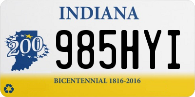 IN license plate 985HYI