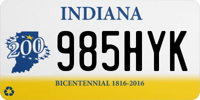 IN license plate 985HYK