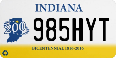 IN license plate 985HYT