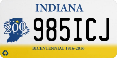 IN license plate 985ICJ