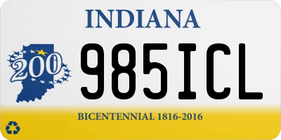 IN license plate 985ICL