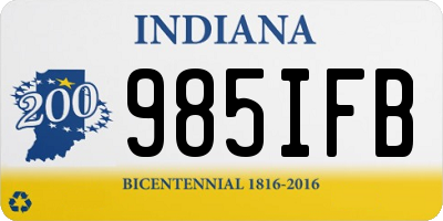 IN license plate 985IFB