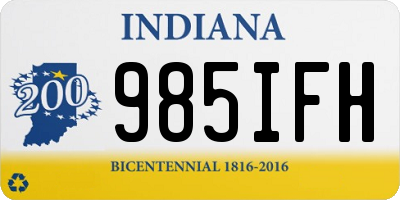 IN license plate 985IFH