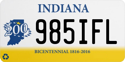 IN license plate 985IFL