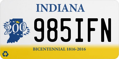 IN license plate 985IFN