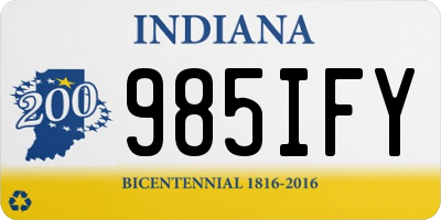 IN license plate 985IFY