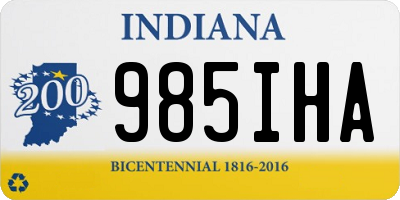 IN license plate 985IHA