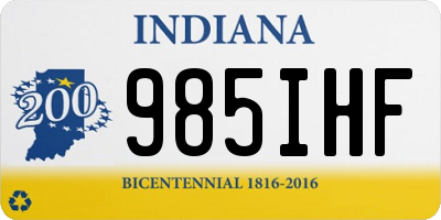 IN license plate 985IHF