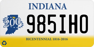 IN license plate 985IHO