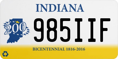 IN license plate 985IIF