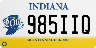 IN license plate 985IIQ