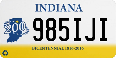 IN license plate 985IJI