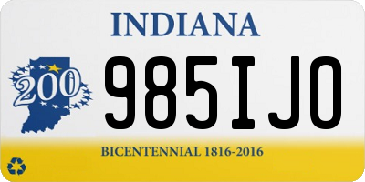 IN license plate 985IJO