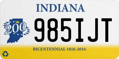 IN license plate 985IJT